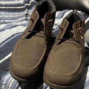 Nunn Bush Men's Brown Canvas Chukka Boots